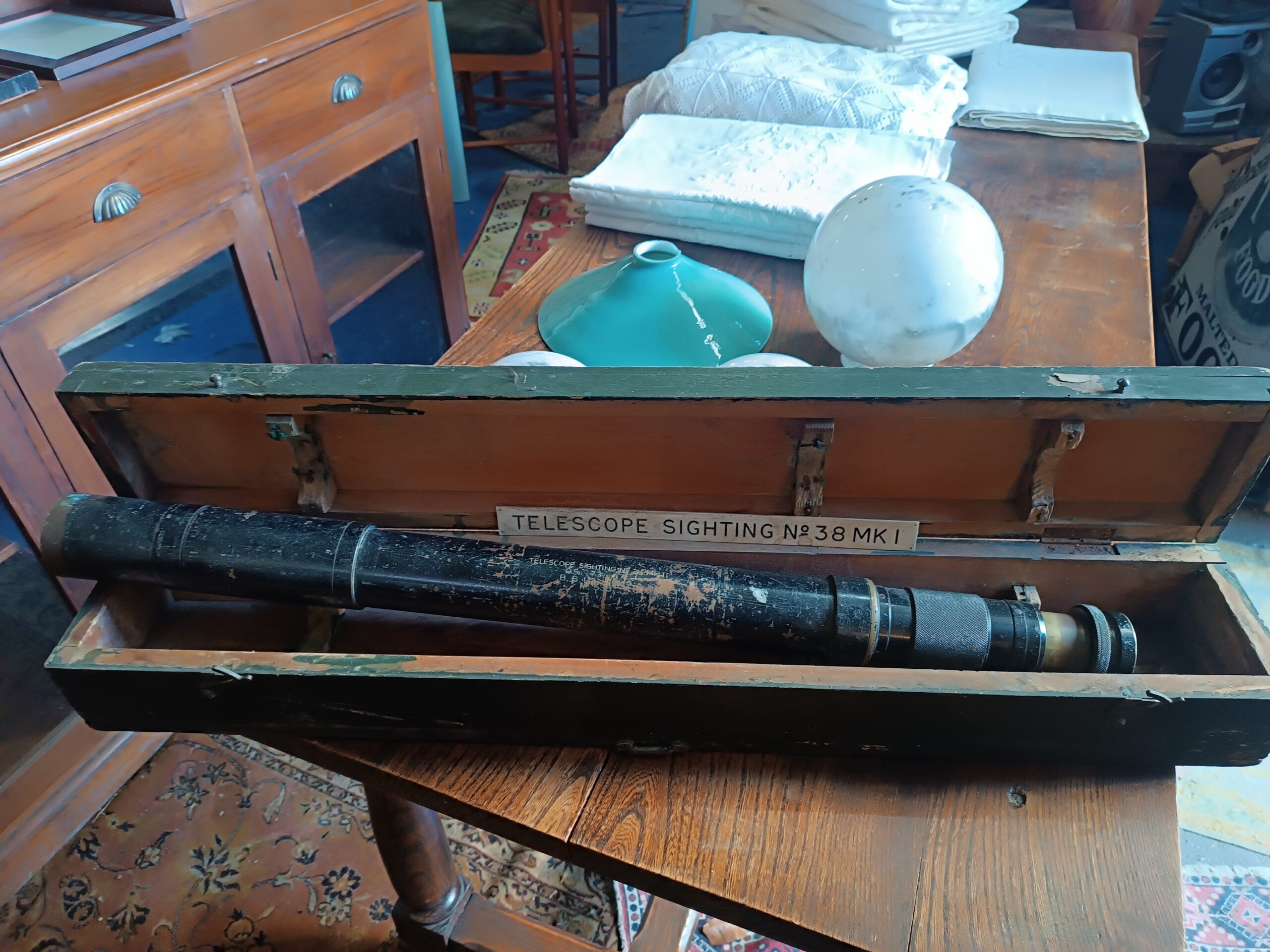 Téléscope Fighting n°38 MK I dans son coffret marqué BB Ltd 1942 – Image 3