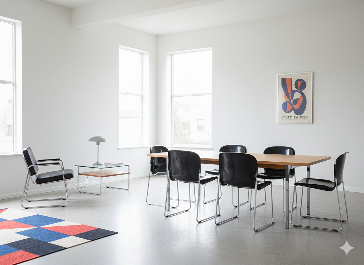 Chaises Drabert SM400K West-Germany Designer Gerd Lange série de quatre – Image 9