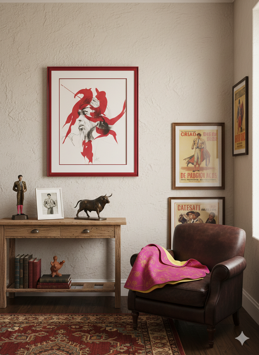 Le Seigneur Rouge Raymond Moretti 1986 Lithographie Tirage limité et numéroté – Image 5