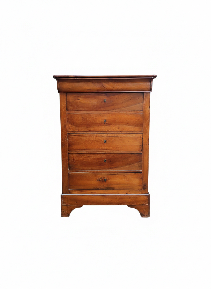 Commode Semainier Louis Philippe en Noyer – Image 2