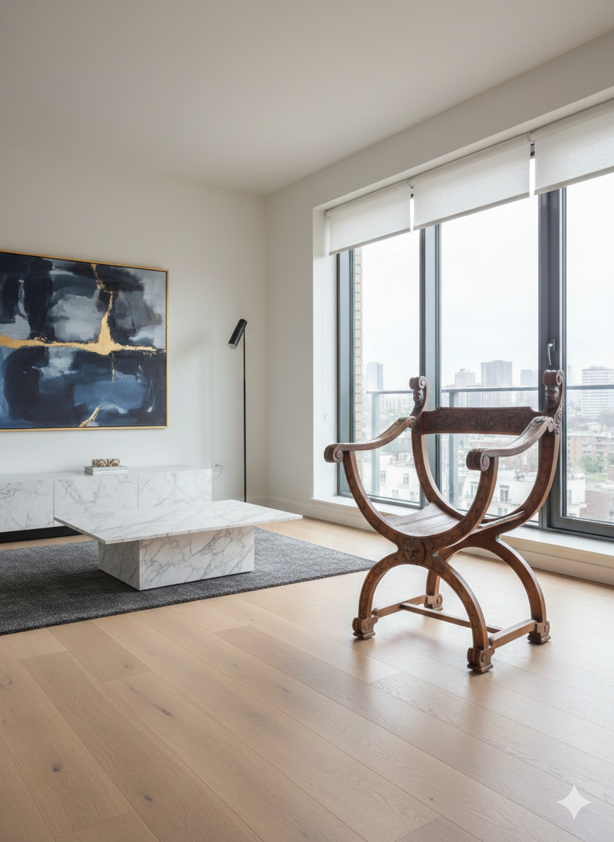 Fauteuil Dagobert Epoque XIXème en Noyer Massif – Image 9