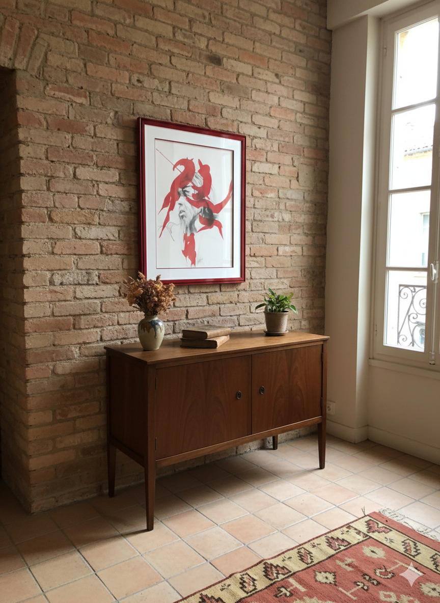 Le Seigneur Rouge Raymond Moretti 1986 Lithographie Tirage limité et numéroté – Image 6