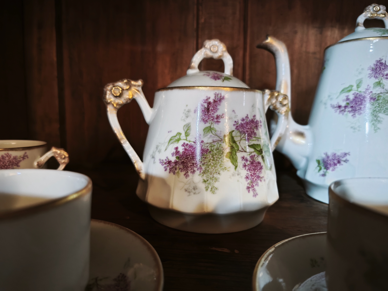 Service à Café en Porcelaine Epoque fin XIXème - Début XXème – Image 4