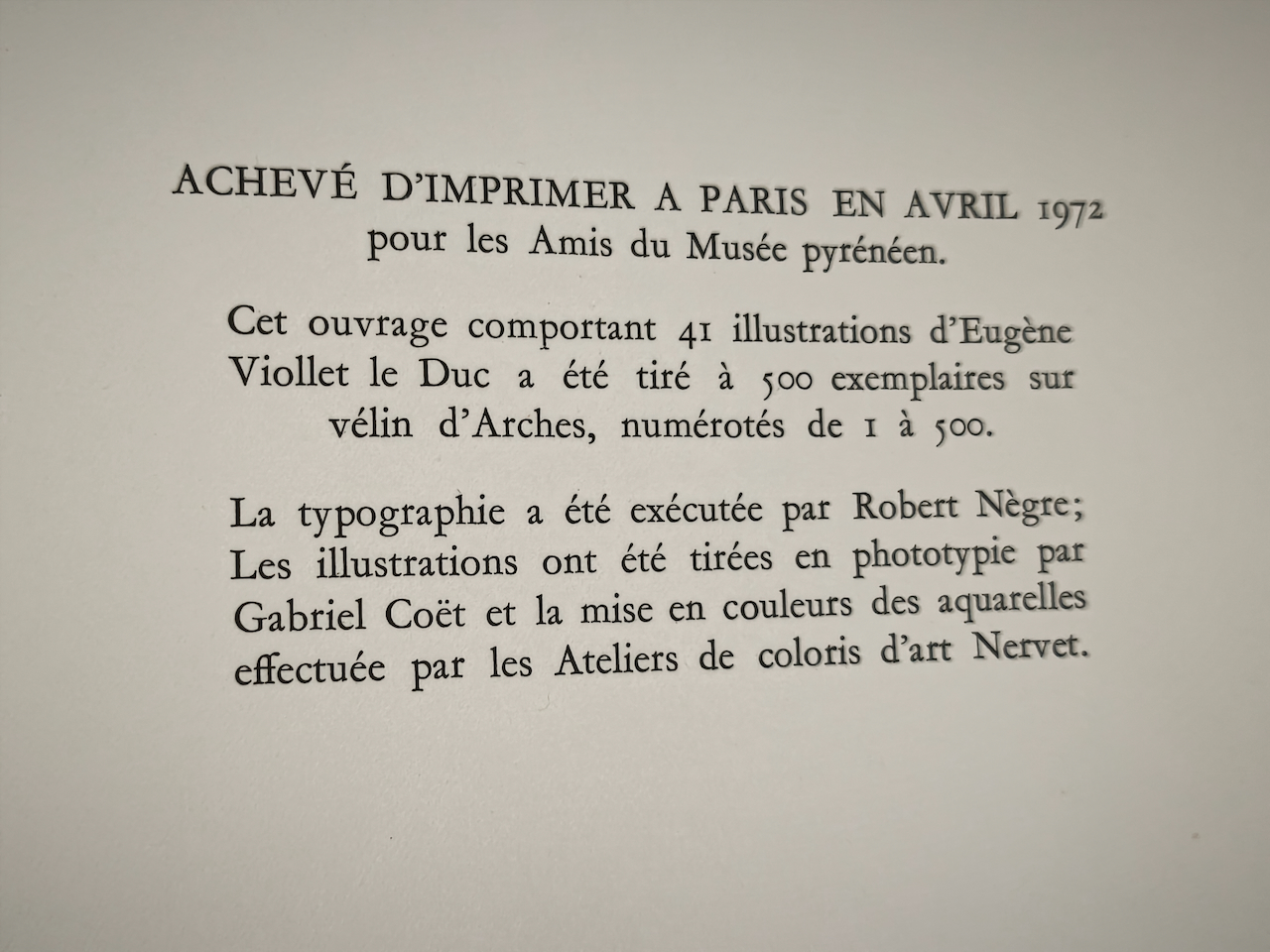 Voyage aux Pyrénées Livre de Eugène Viollet Le Duc Edition numérotée de 1972 Les amis du musée Pyrénéen – Image 4