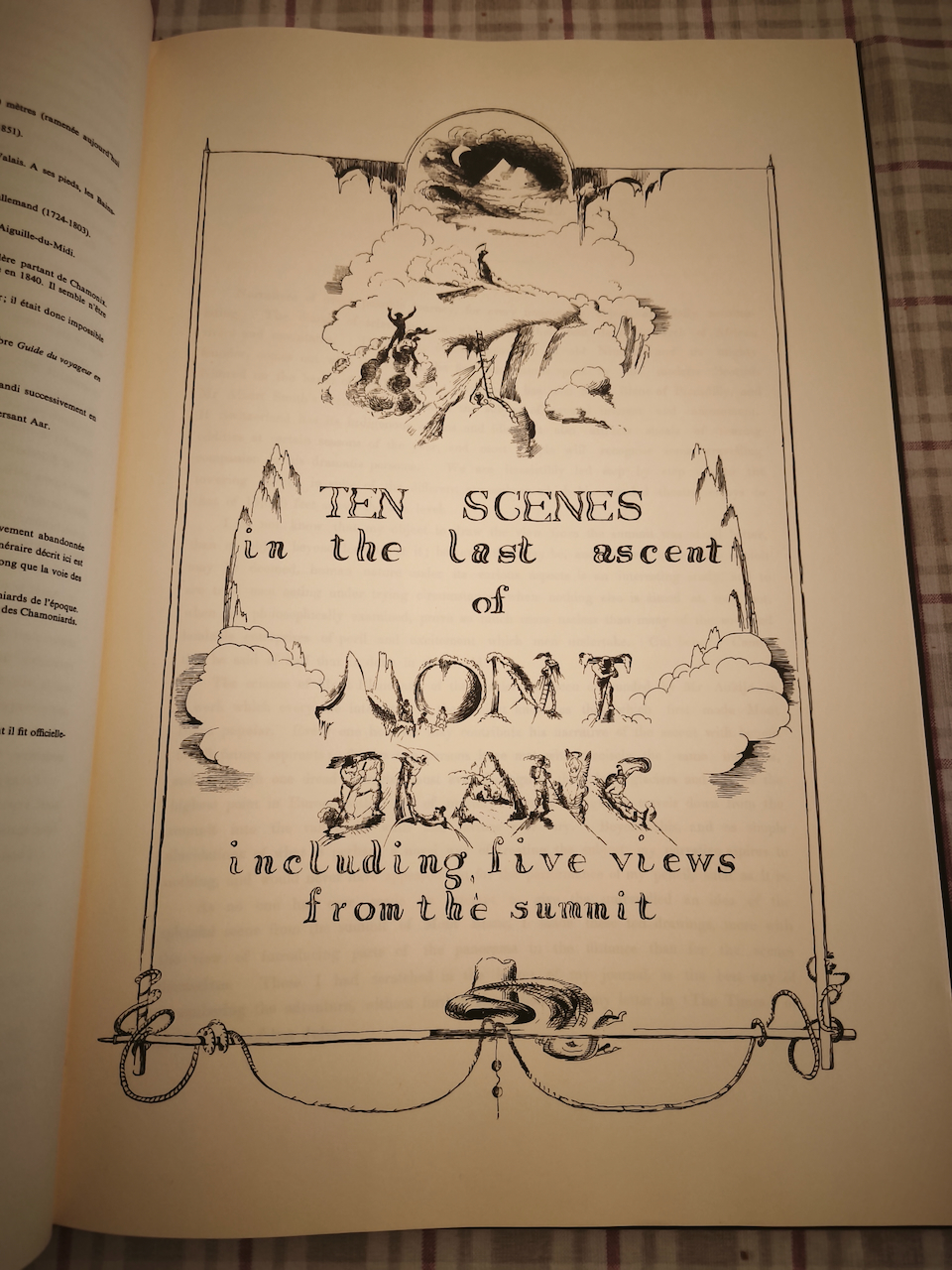 Livre J.D.H. BROWNE "Dix scenes illustrant mon ascension au mont blanc" Genève & Paris, Slatkine, 1980, imp. in-folio, 2 ff. + 13 p. + 10 planches en couleur, reliure en toile originale. – Image 5