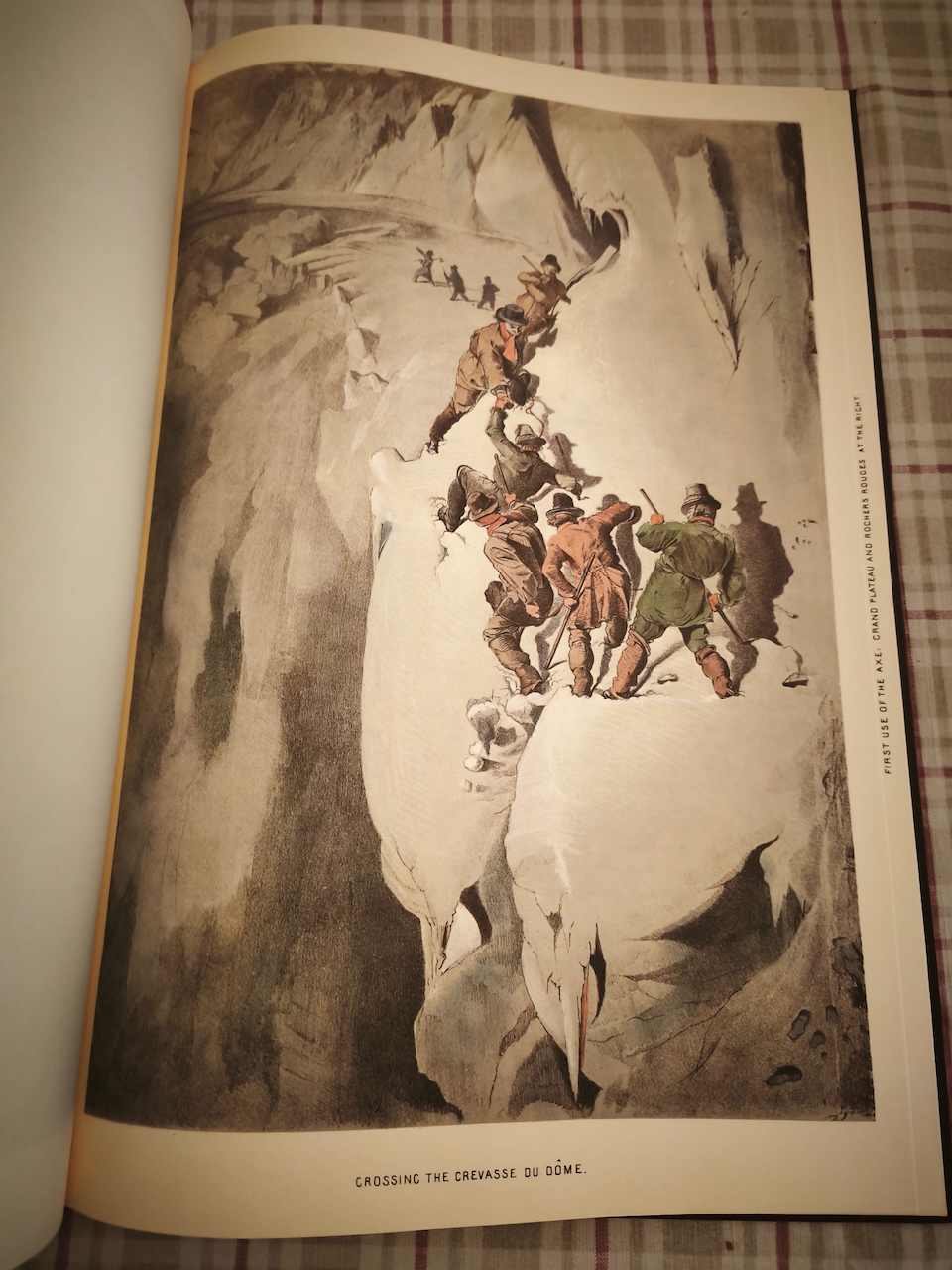 Livre J.D.H. BROWNE "Dix scenes illustrant mon ascension au mont blanc" Genève & Paris, Slatkine, 1980, imp. in-folio, 2 ff. + 13 p. + 10 planches en couleur, reliure en toile originale. – Image 9