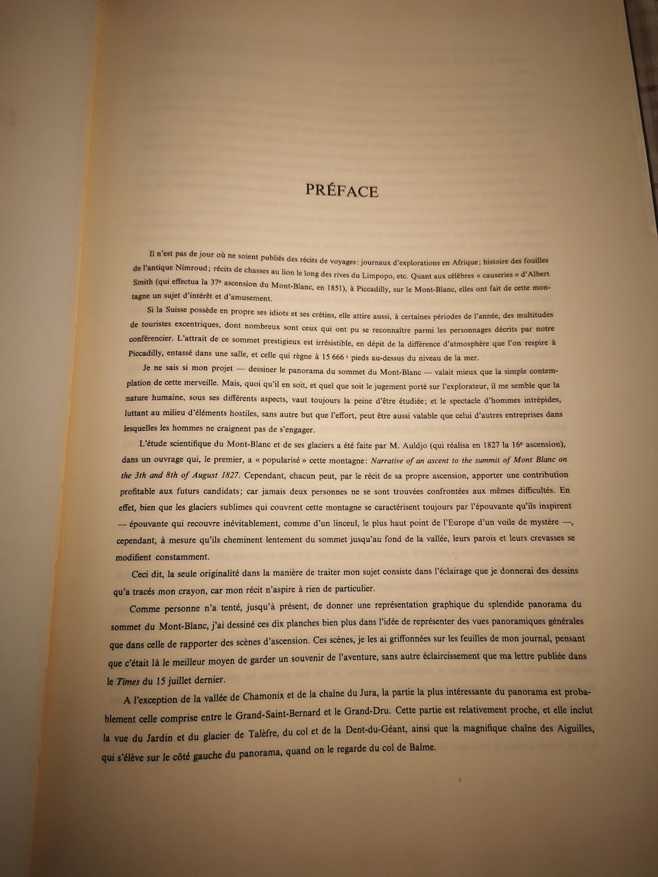 Livre J.D.H. BROWNE "Dix scenes illustrant mon ascension au mont blanc" Genève & Paris, Slatkine, 1980, imp. in-folio, 2 ff. + 13 p. + 10 planches en couleur, reliure en toile originale. – Image 16
