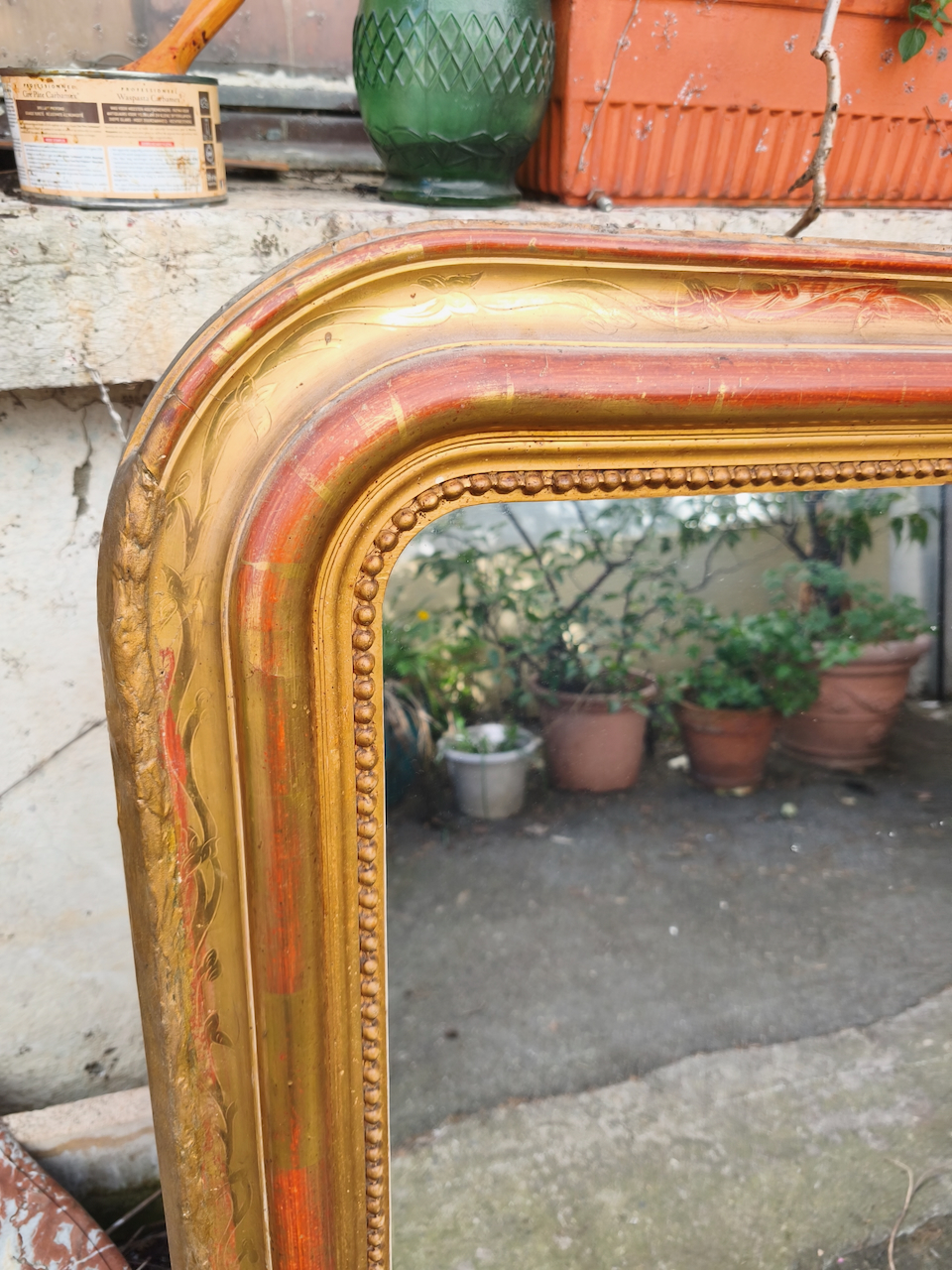 Miroir Doré Louis Philippe Epoque XIXème – Image 2