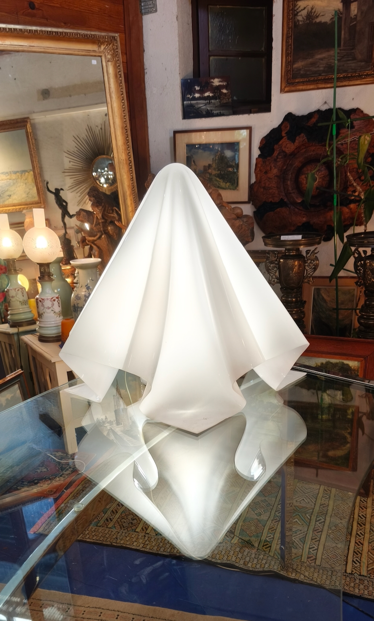 Lampe Shiro Kuramata Modèle Ghost (OBA-Q), première production 1972 étiquette "Design by Shiro Kuramata 1972". – Image 9