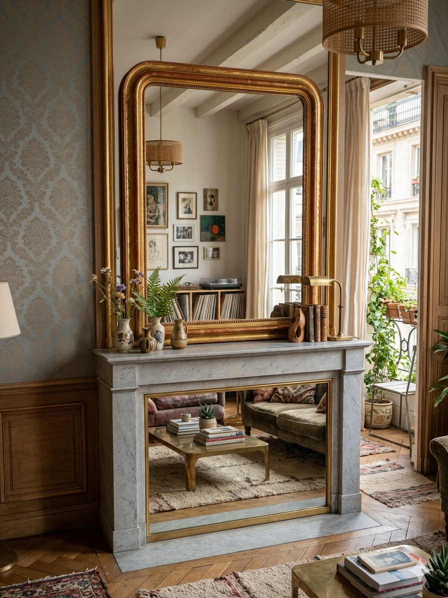 Miroir Doré Louis Philippe Epoque XIXème – Image 6