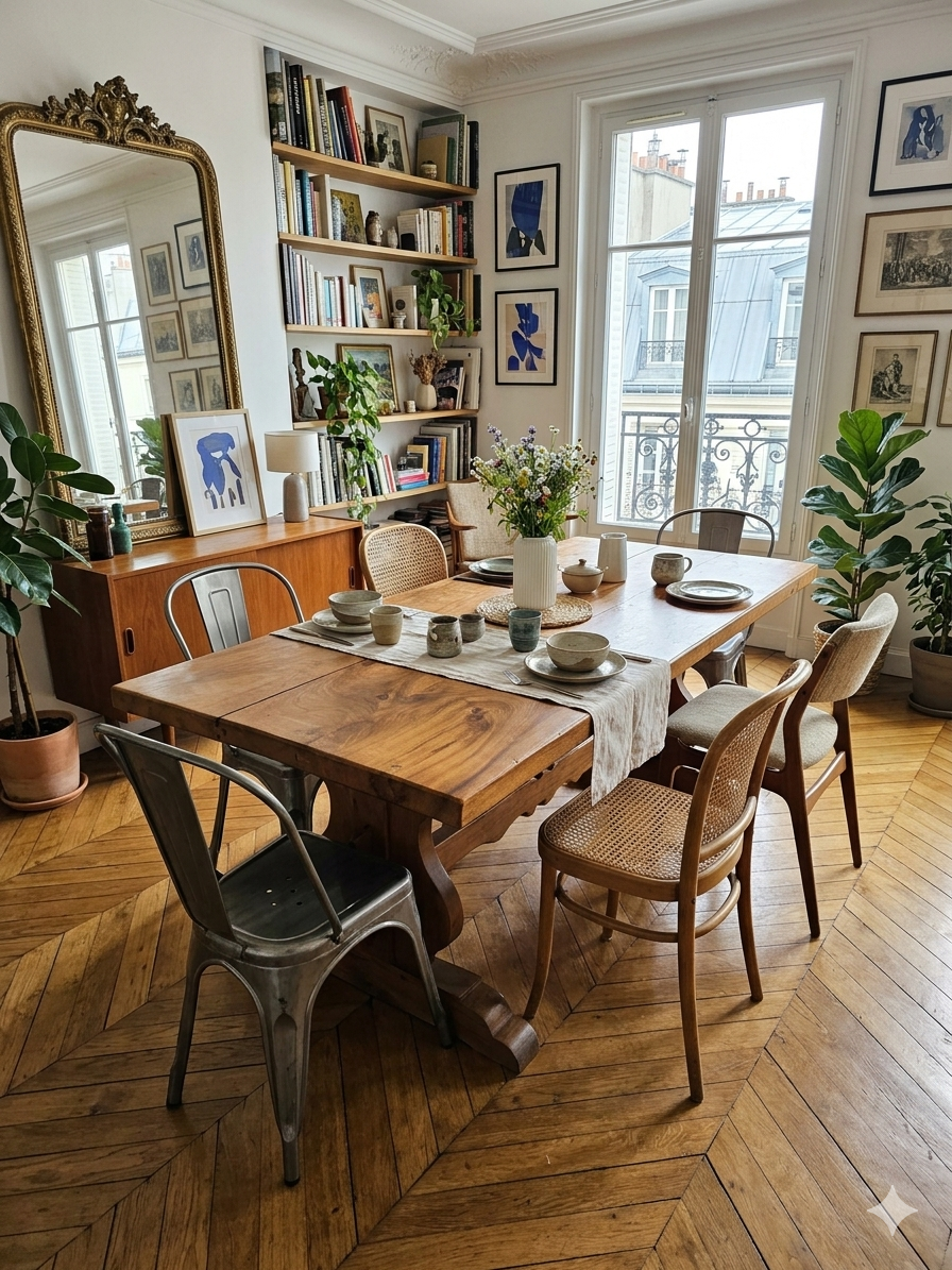 Table Monastère années 70 en Frêne massif – Image 14