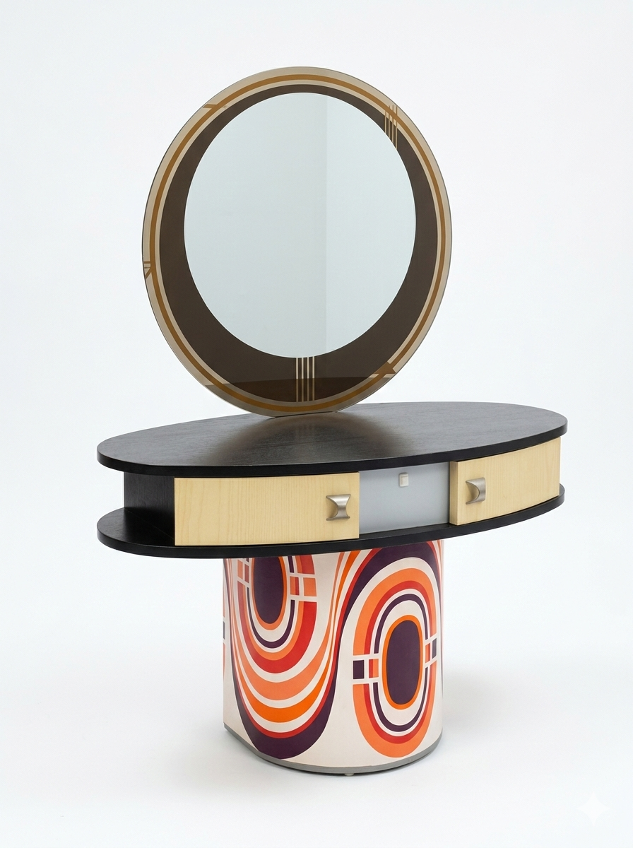 Coiffeuse Vintage années 70 – Image 2