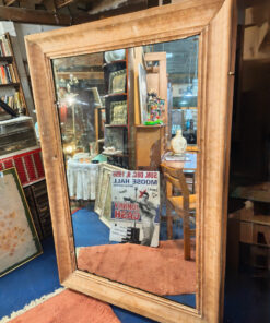 Alternative view of Miroir Bois Naturel Décapé Epoque fin XIXème