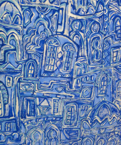 Alternative view of Tableau Tanger Huile sur toile fine Style Moderniste Marocain