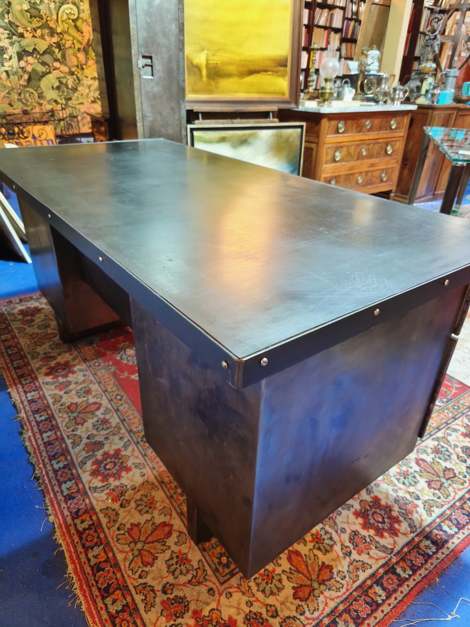 Bureau Métallique Vintage Industriel XXème – Image 5