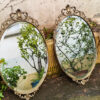 miroirs biseautes cadres ovales