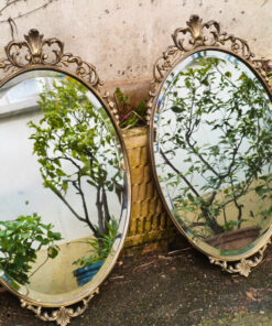 miroirs biseautes cadres ovales