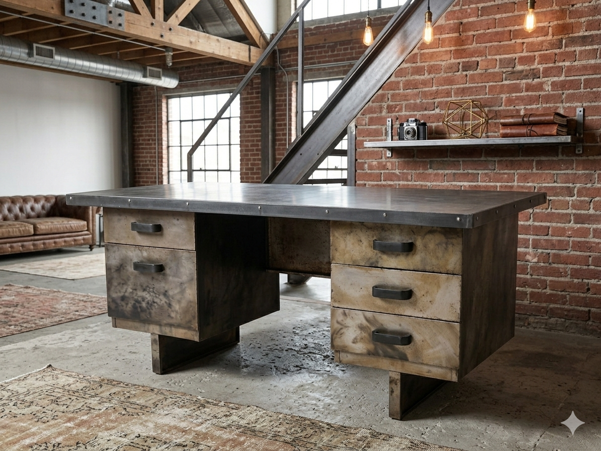 bureau style industriel