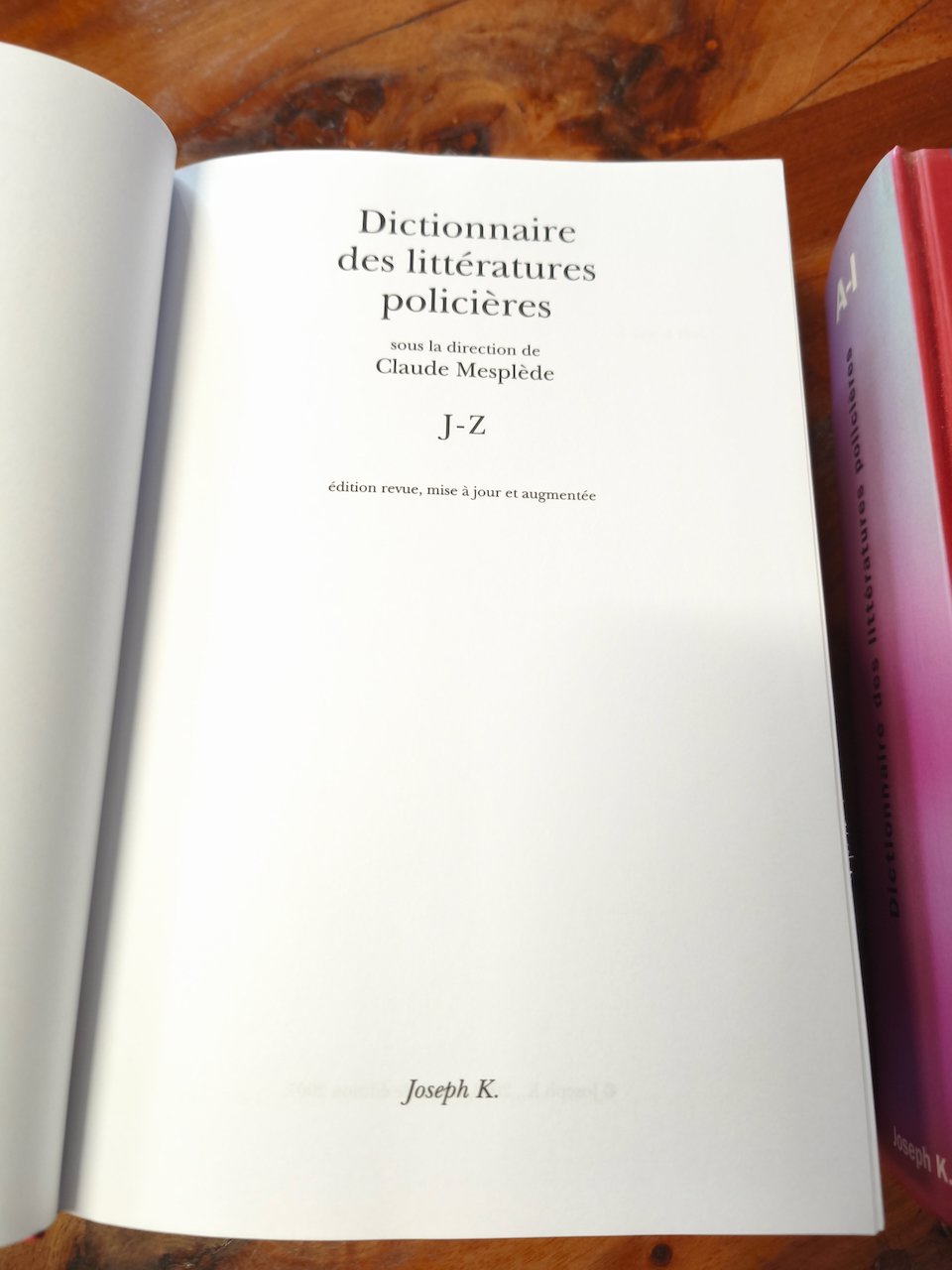 Dictionnaire des littératures policières sous la direction de Claude Mesplède en deux tomes – Image 4