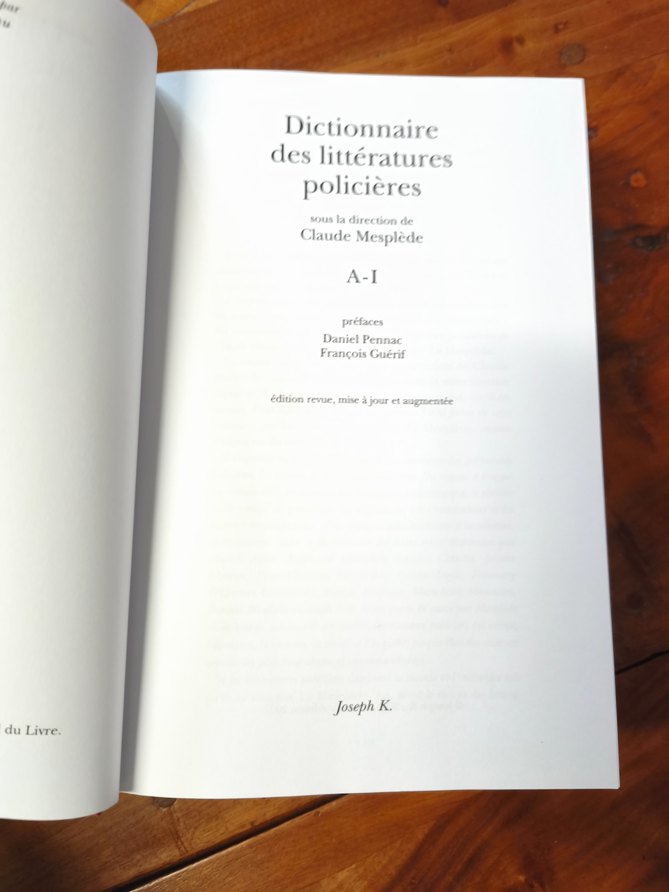 Dictionnaire des littératures policières sous la direction de Claude Mesplède en deux tomes – Image 5
