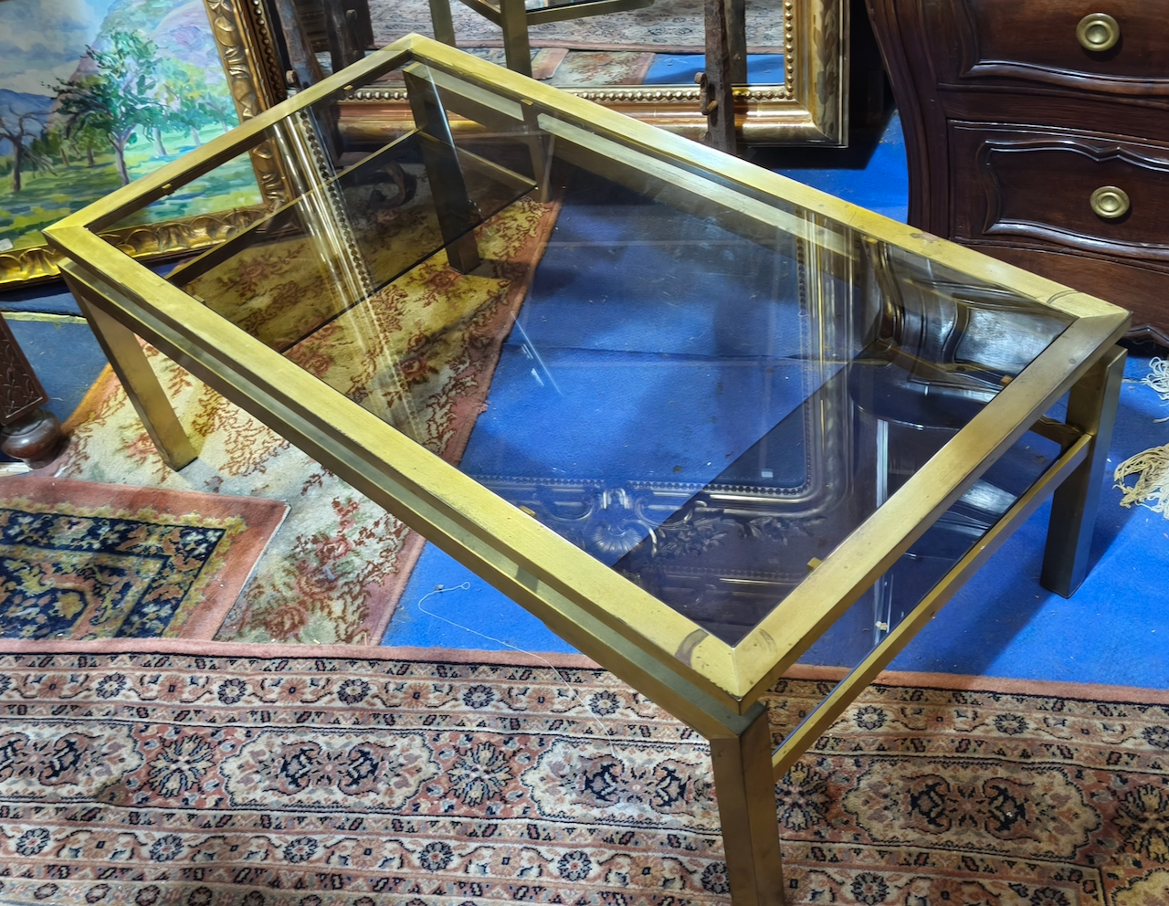 Table Basse 70 Vintage designer Guy Lefèvre pour la Maison Jansen – Image 3