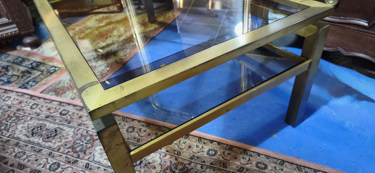 Table Basse 70 Vintage designer Guy Lefèvre pour la Maison Jansen – Image 6