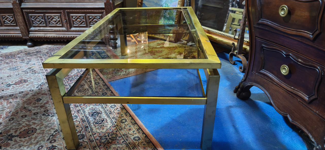Table Basse 70 Vintage designer Guy Lefèvre pour la Maison Jansen – Image 8