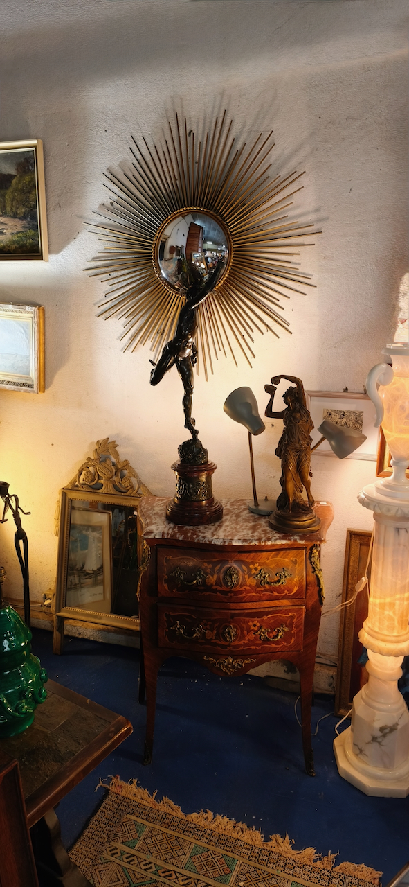 Miroir Chaty Vallauris Vintage 70 Miroir de sorcière – Image 3