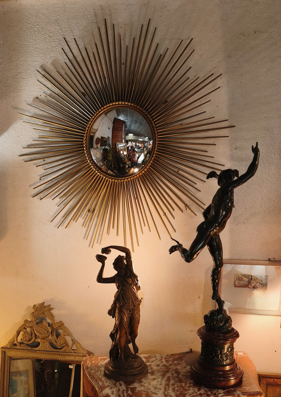 Miroir Chaty Vallauris Vintage 70 Miroir de sorcière – Image 4
