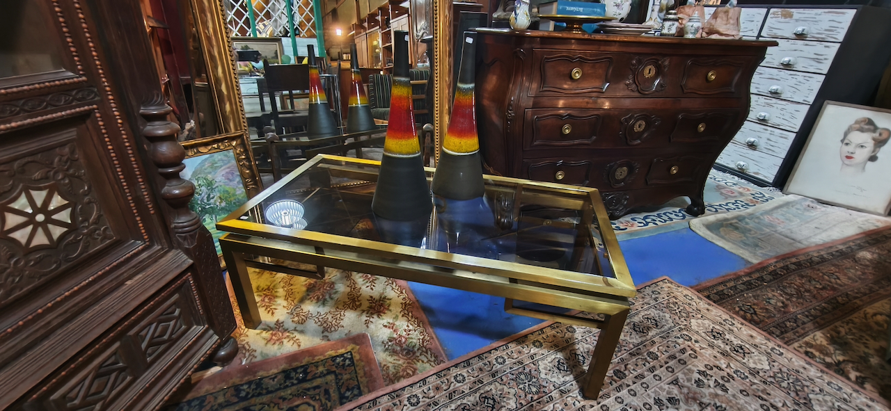 Table Basse 70 Vintage designer Guy Lefèvre pour la Maison Jansen – Image 12