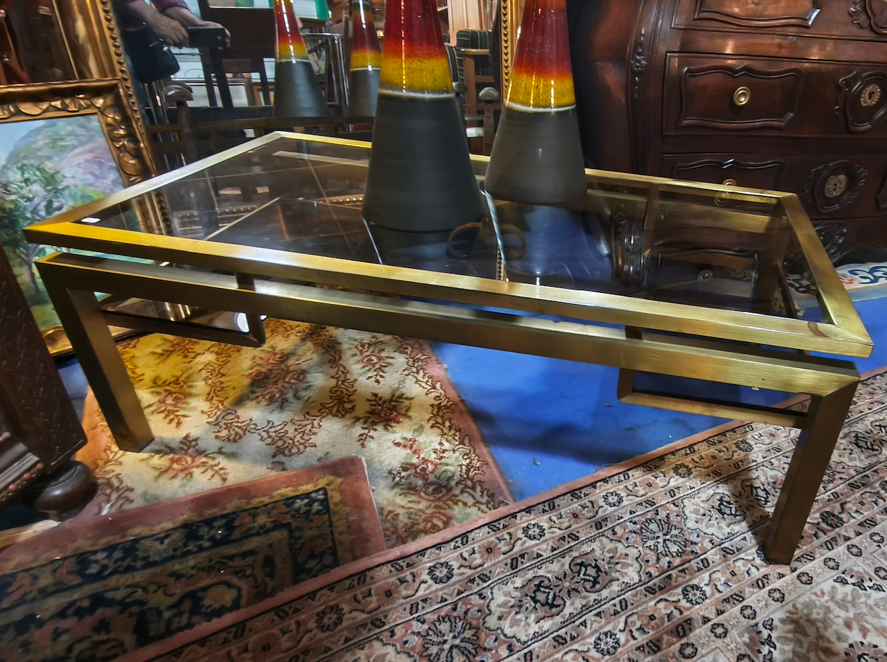 Table Basse 70 Vintage designer Guy Lefèvre pour la Maison Jansen – Image 11