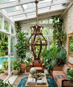 Suspension Fer Forgé "Cage Perroquet" Elément de Décoration – Image 8