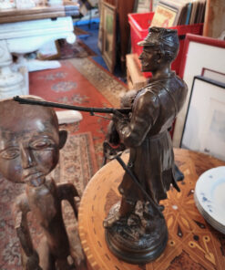 Bronze C.Anfrie Soldat de la Garde Nationale Mobile 1870 – Image 3