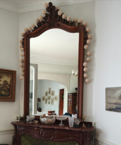 Miroir en Noyer de Style Rocaille Epoque fin XIXème – Image 7