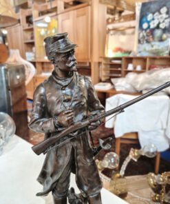 Bronze C.Anfrie Soldat de la Garde Nationale Mobile 1870 – Image 2