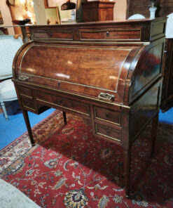 Bureau Cylindre en acajou Epoque Louis XVI serrures trèfles – Image 2