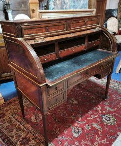 Bureau Cylindre en acajou Epoque Louis XVI serrures trèfles – Image 3