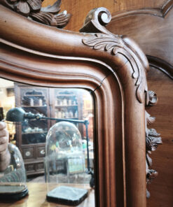Miroir en Noyer de Style Rocaille Epoque fin XIXème – Image 2