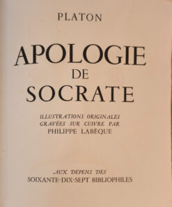 L'Apologie de Socrate rédigé par Platon Édition Aux dépens des Soixante-Dix-Sept Bibliophiles – Image 7