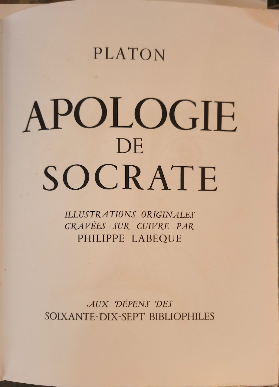 L'Apologie de Socrate rédigé par Platon Édition Aux dépens des Soixante-Dix-Sept Bibliophiles – Image 7