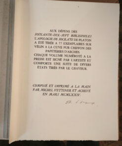 L'Apologie de Socrate rédigé par Platon Édition Aux dépens des Soixante-Dix-Sept Bibliophiles – Image 5