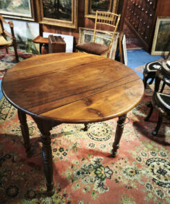 Table ronde Louis Philippe en Noyer Massif Epoque XIXème – Image 5