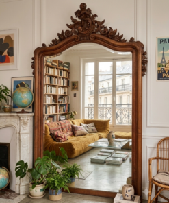 Miroir en Noyer de Style Rocaille Epoque fin XIXème – Image 6
