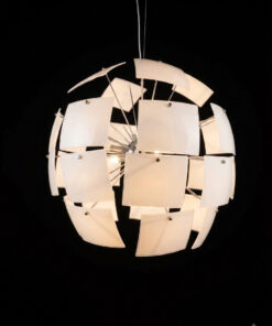 Lustre sphérique d'inspiration Vintage et moderniste (style Space Age / années 1970). – Image 5