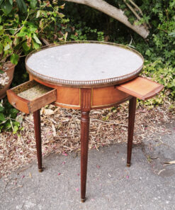 Table Bouillotte de Style Louis XVI placage Acajou Epoque début XXème – Image 3
