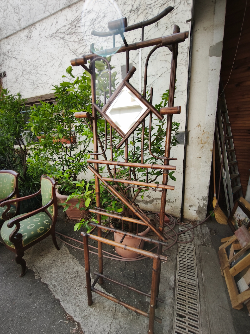 Portemanteau Vintage en Bambou – Image 2