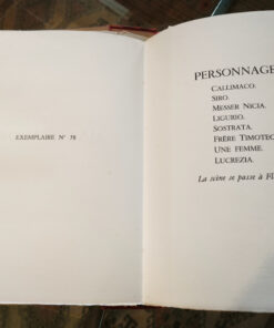 La Mandragore de Machiavel Édition Aux dépens des Soixante-Dix-Sept Bibliophiles Exemplaire n°58 – Image 5