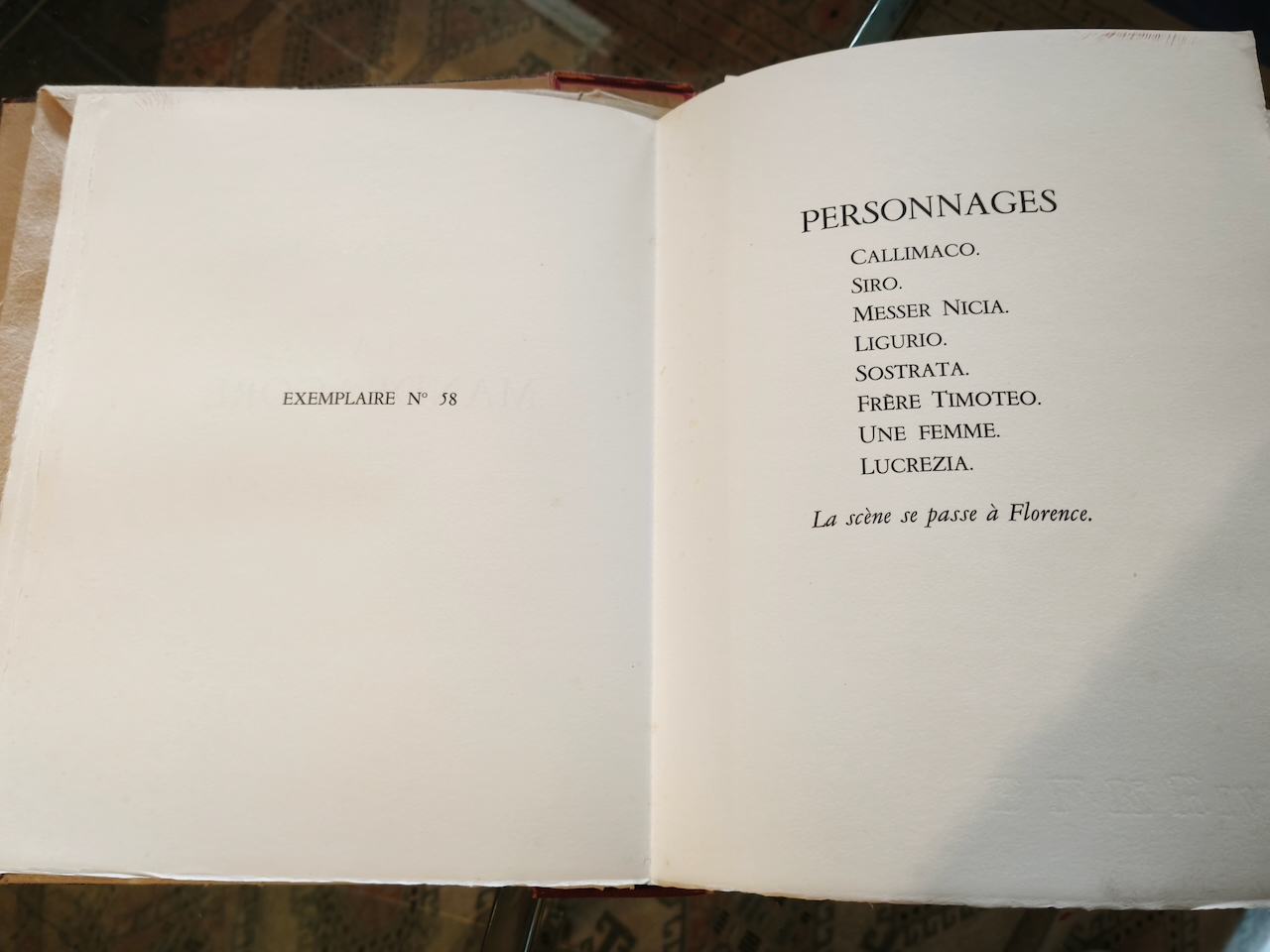 La Mandragore de Machiavel Édition Aux dépens des Soixante-Dix-Sept Bibliophiles Exemplaire n°58 – Image 5