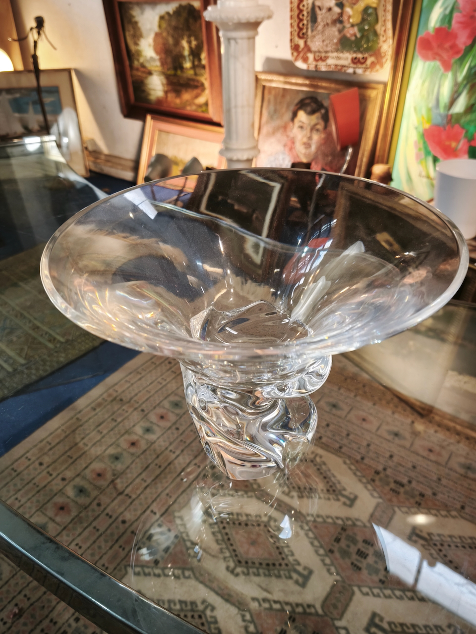 Coupe St Louis centre de table à pied torsadé – Image 3
