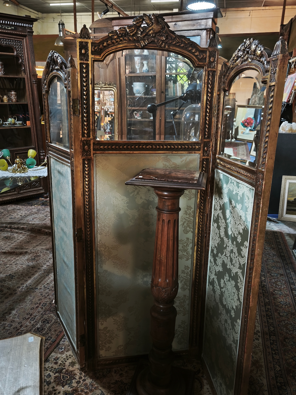 Paravent Bois Doré Louis XV ( Style) Epoque fin XIXème/Début XXème – Image 4
